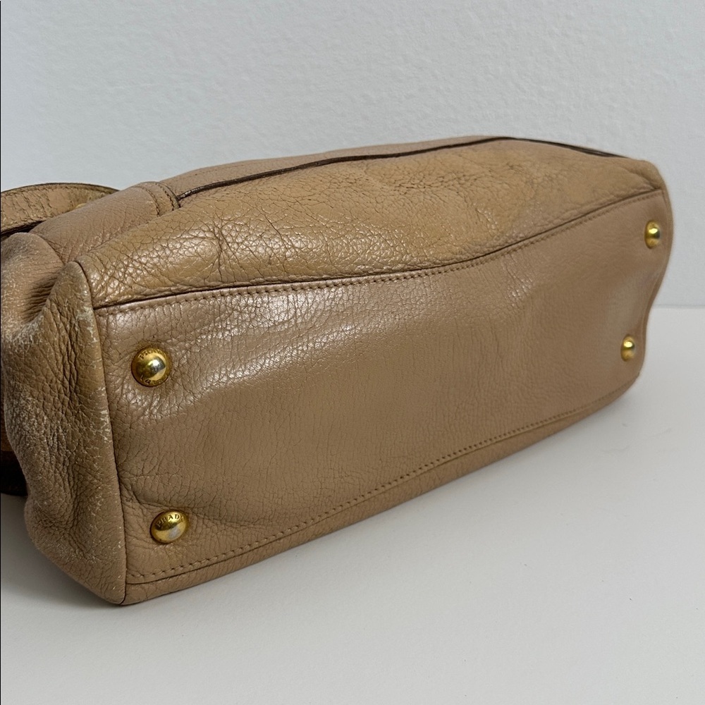 Prada Leather Tote with Gold Hardware - Picture 6 of 14